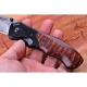 Lovecký zavírací damaškový nůž Dellinger Hunter Snake Wood limited - série pouze 150 ks