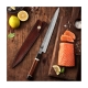 kožená Saya pro nůž Yanagiba/Sashimi - Dellinger Octagonal Full Damascus