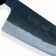 nůž Nakiri 170 mm - KIYA Suminagashi Kurouchi Damascus 11 layers