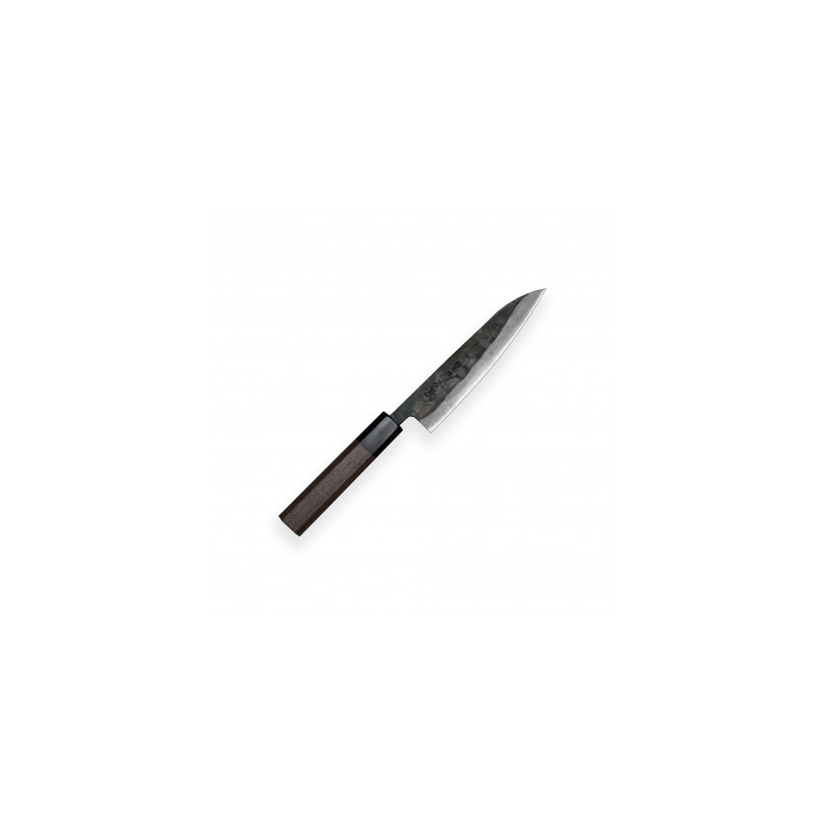 nůž Petit 140 mm - KIYA Suminagashi Kurouchi Damascus 11 layers