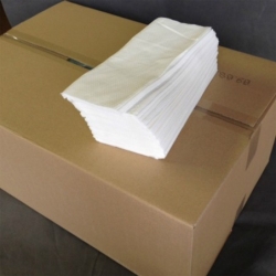 papírové ručníky ZZ bílé, dvě vrstvy, 3200 ks, 100% celulóza