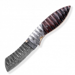 BAZAR - Lovecký zavírací damaškový nůž Dellinger Tanto Obsidian