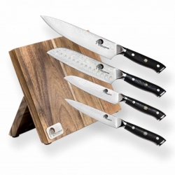 Profesionální 5-ti dílná sada Kuchyňských a kuchařských nožů s magnetickým držákem