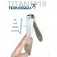 Kleštičky na nehty TITAN YY1 + skleněný nanopilník