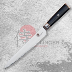 Japonský kuchařský plátkovací nůž 9" (225mm) Dellinger Okami 3 layers AUS10