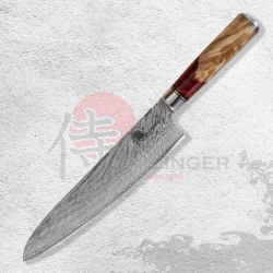 nůž kuchařský/Chef 9" (240mm) Dellinger Red resin