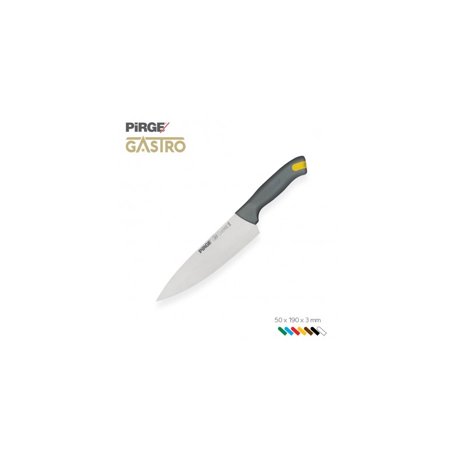 kuchařský nůž Chef 190 mm, Pirge Gastro HACCP 7 barev