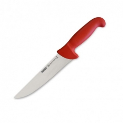 řeznický plátkovací nůž 200 mm červený, Pirge BUTCHER'S