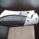 Lovecký zavírací damaškový nůž Dellinger Tanto Obsidian Wenge