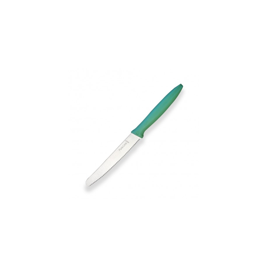 Nůž zoubkatý zelený 120 mm, Pirge PURELINE