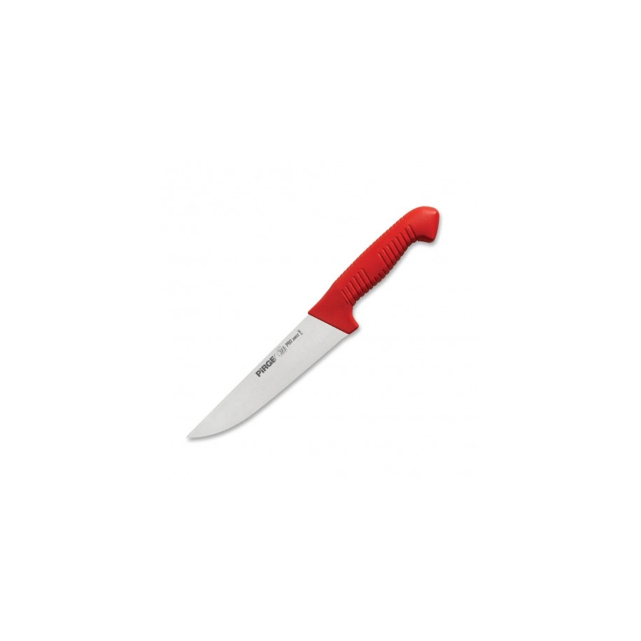 řeznický porcovací nůž 160 mm - červený, Pirge PRO 2002 Butcher