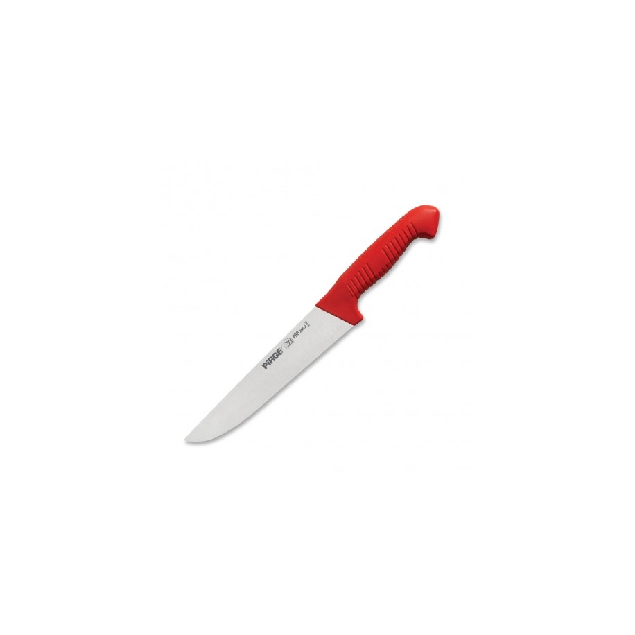 řeznický porcovací nůž 200 mm - červený, Pirge PRO 2002 Butcher
