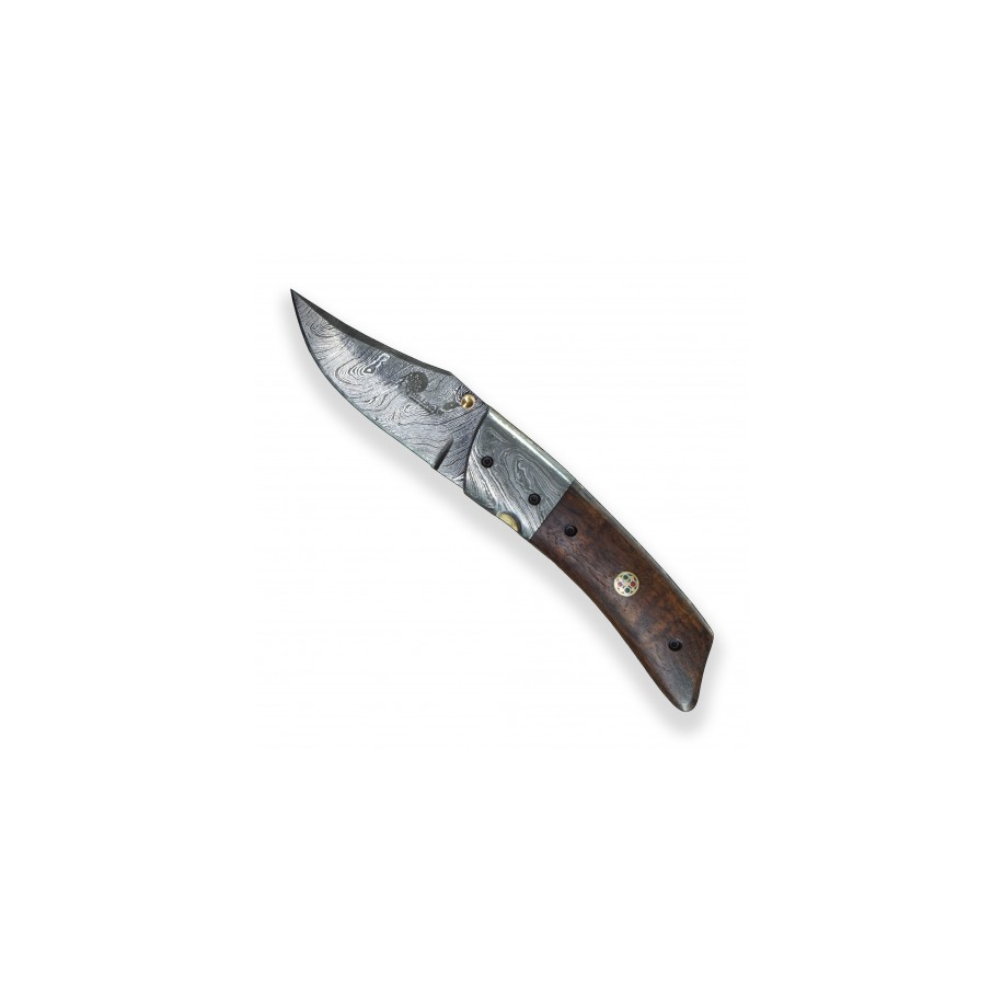 BAZAR - Lovecký zavírací damaškový nůž Dellinger RAGNHILD Clip