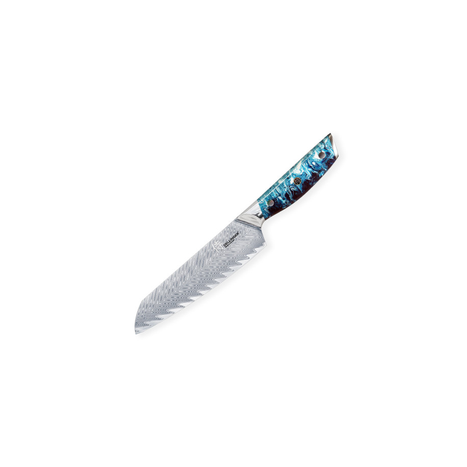 nůž Santoku Blue 170 mm Dellinger Resin Future