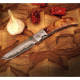 Lovecký zavírací damaškový nůž Dellinger Scorpion Maple Burl-Wood Flipper