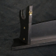 stojan pro meče - jednopatrový z přírodního masivu (černý matný)