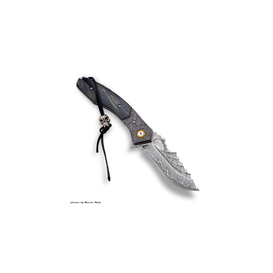 BAZAR - Lovecký zavírací damaškový nůž Dellinger Nautilus