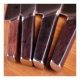 Kiritsuke / Utility 5" (130mm) Dellinger CUBE Ebony Wood